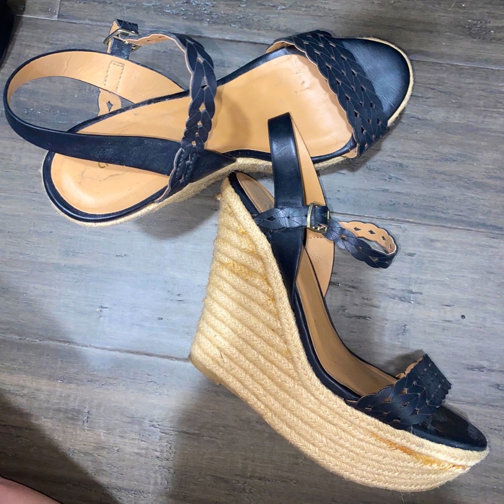 Charlotte Russe black wedge heels